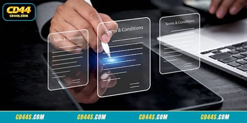 Verified Terms and Conditions documentation for legal account registration